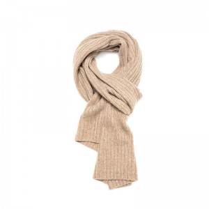 Χονδρική Μογγολική Κασμίρ Rib Knit Scarf Γυναίκες Κομψό Pashmina Cashmere Luxury Cashmere Scarf